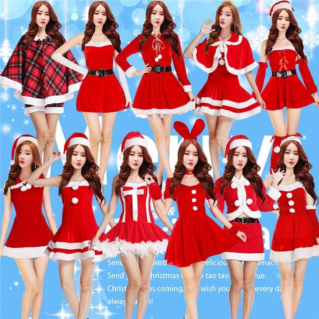 12タイプ クリスマス 衣装 レディース サンタ コスプレ サンタクロース衣装 パーティードレス サンタ服 仮装 コスチューム サンタ服 クリスマス
