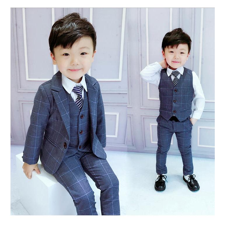 大きいサイズ スーツ 男の子 ネクタイあり お得な6点セット 入学式 子供服 男の子 ...