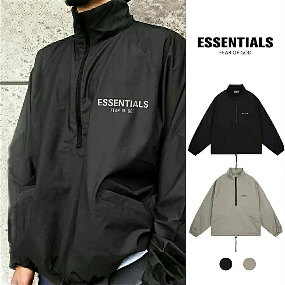 Rakuten - 「期間限定セール」ESSENTIALS エッセンシャルズ 人気ジャケト オーバーサイズ おしゃれ コート 長袖トップス 秋 薄手 カジュアル カップル プルオーバー 通勤 2カラー