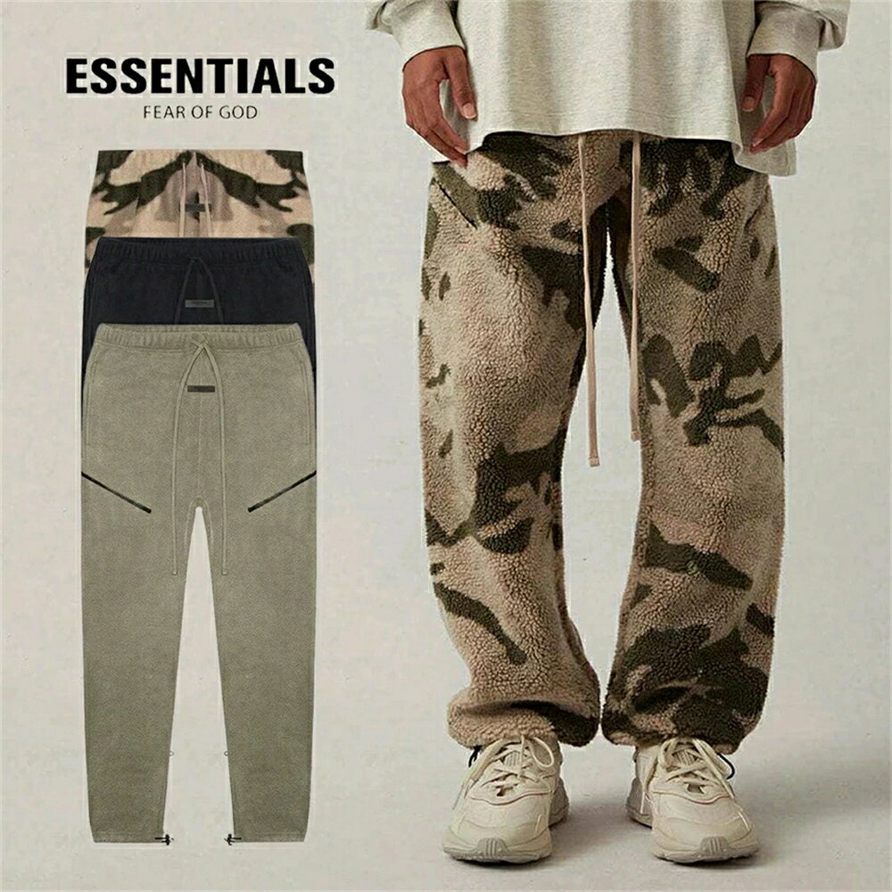 Rakuten - ESSENTIALS エッセンシャルズ Tシャツ フリース長ズボン ラムズウール メンズ レディース ユニセックス エッセンシャルズ 厚い 秋冬 春 最新 男女兼用 [並行輸入品]