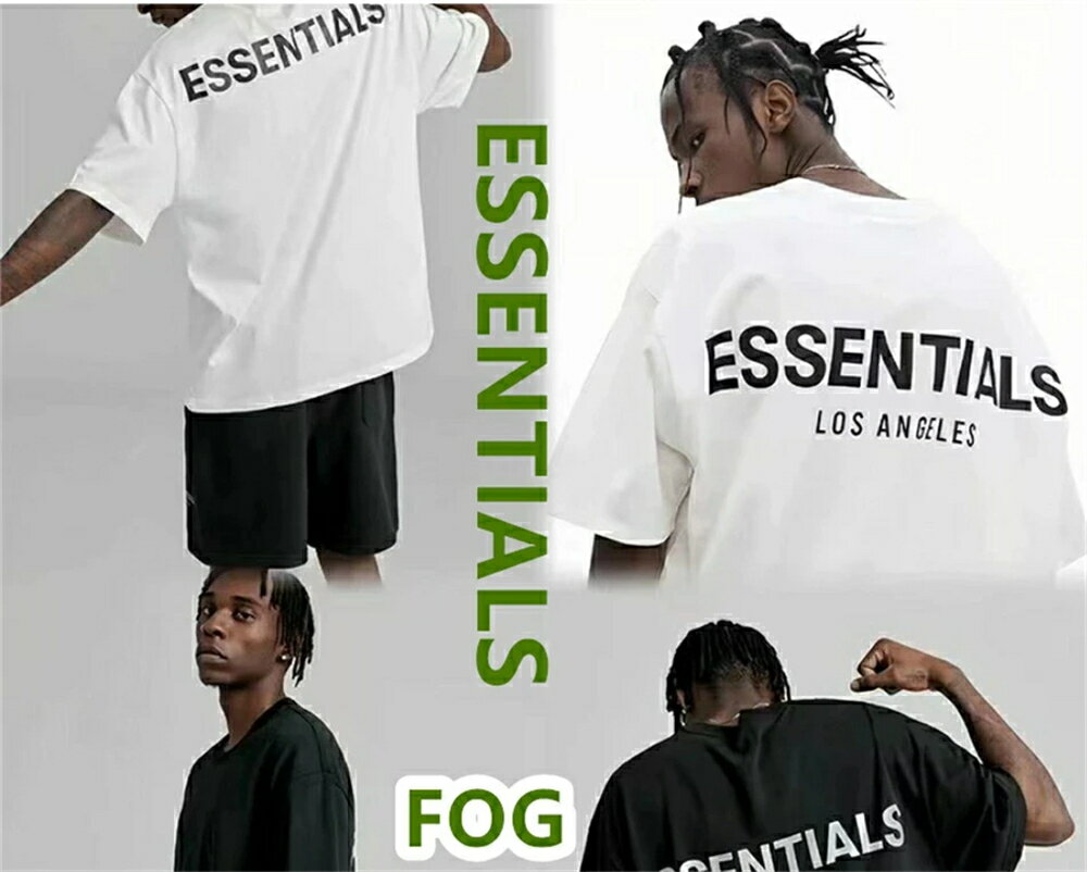 SALE ESSENTIALS エッセンシャルズ Tシャツ 半袖 メンズ レディース Logo T-Shirt ロゴ Tシャツ ブラック 男女兼用 送料無料