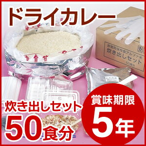 尾西食品/アルファ米/炊き出しセット 賞味期限5年 ＜5kg 50食分＞ドライカレー