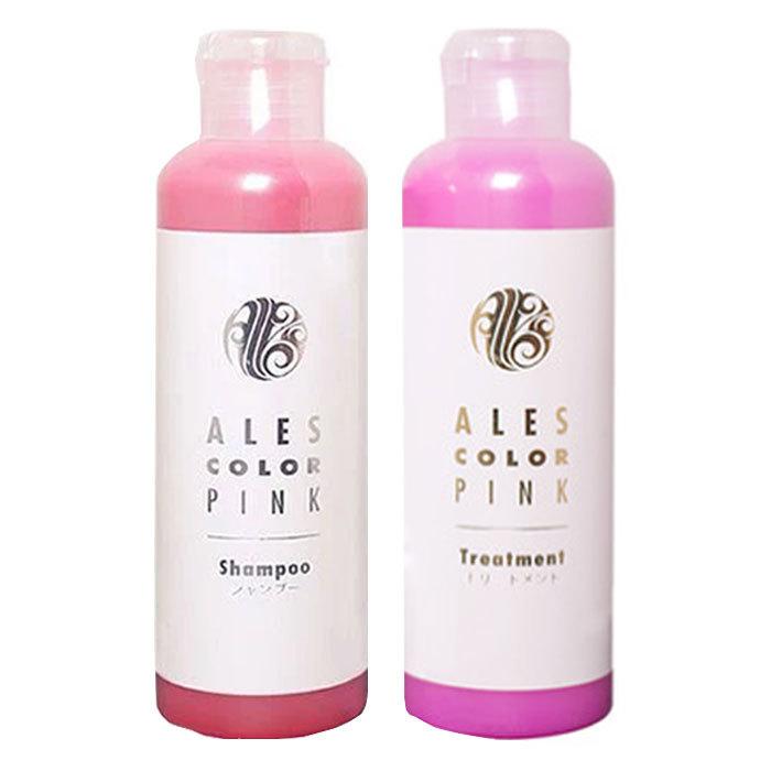 アレスカラー ピンク シャンプー トリートメント 本体 セット 200ml カラーシャンプー 長持ち