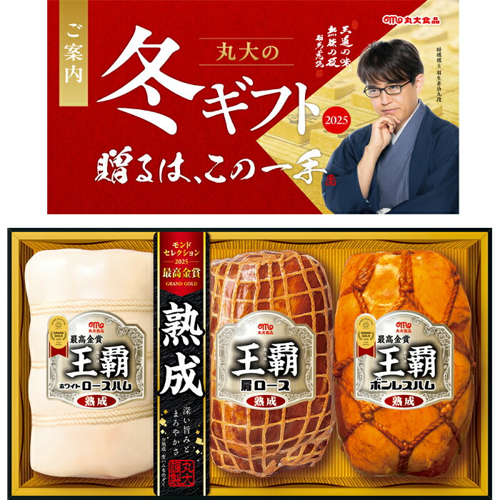 【送料無料】丸大食品 王覇 ハム ギフトセット ha-703 冬のギフト お中元 冬ギフト お歳暮 贈り物 新築祝い 結婚祝い お祝い