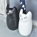 傘立て おしゃれ 陶器 スリム 屋外 北欧 コンパクト 白 シンプル 猫 ねこ 動物 玄関 省スペース アンブレラスタンド