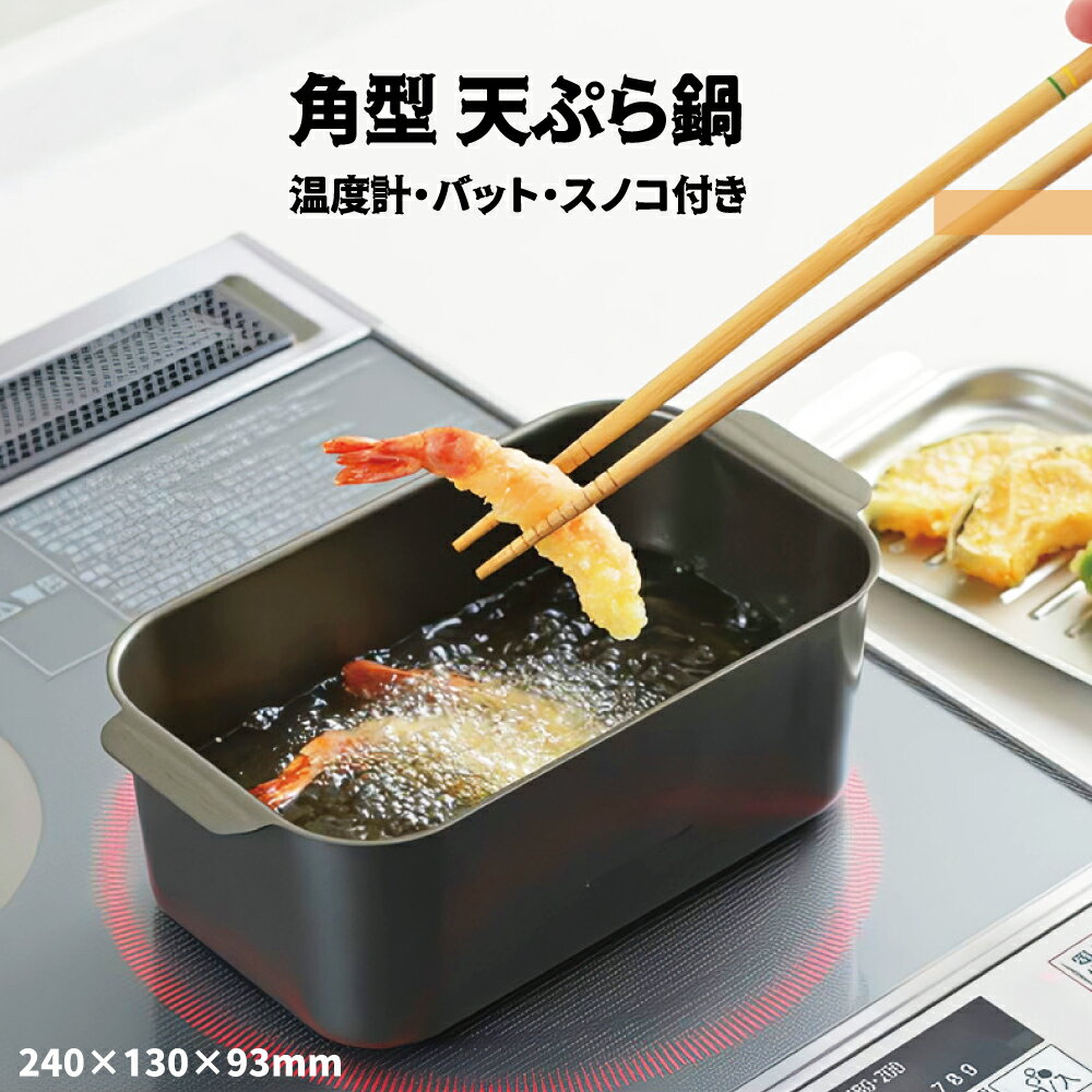 角型天ぷら鍋 IH対天ぷら鍋 ホーロー ミニ 角 スクエア 少ない油 四角/揚げ鍋 天ぷら鍋 IH対応 角型 揚げ鍋 網付き 揚げ物鍋 スクエア 四角 天ぷら 揚げ物 串揚げ IH ih対応 ih ガス火対応 ガス火 シルバー キャメル 送料無料