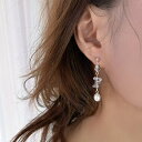ピアス 金属アレルギー 天然石ピアス 淡水パールピアス 水晶ピアス 天然水晶アクセサリー 揺れるピアス 母の日 上品 おしゃれ ナチュラルストーン シンプルデザイン レディースジュエリー 誕生日ギフト プレゼントにおすすめ