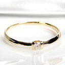 K18YG 一粒ダイヤモンド リング☆【送料無料】【代引手数料無料】【品質保証書】18金 イエローゴールド ダイヤリング 4月誕生石 指輪 レディース ジュエリ...