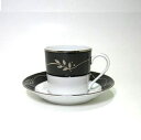 アビランド・デュオプラチナ ブラック コーヒーカップ&ソーサー 100cc