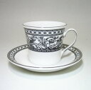 ウェッジウッド 【英国製】コントラスト フロレンティン コーヒーカップ&ソーサー デルフィ モカC/S