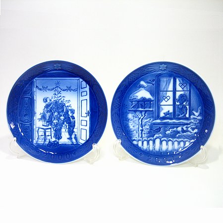 ロイヤルコペンハーゲン【オーバーセンチュリー・イヤープレート】2000年&2001年ペア