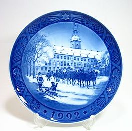 ロイヤルコペンハーゲン・イヤープレート 1992年 女王の馬車 18cm