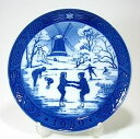 ロイヤルコペンハーゲン・イヤープレート 1989年 思い出のスケートリンク 18cm