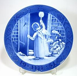 ロイヤルコペンハーゲン・クリスマスプレート 1951年 クリスマスの天使 18cm