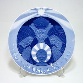 ロイヤルコペンハーゲン・クリスマスプレート 1910年 東方の3賢人 15.5cm