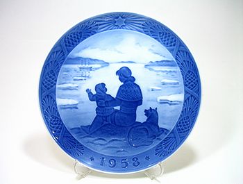 ロイヤルコペンハーゲン・イヤープレート 1958年 グリーンランドの陽射し