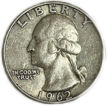 【銀貨】 アメリカ クォーターダラー 25セント ワシントン 1932年～1964年 XF 外国 古銭 硬貨 コイン アンティークコイン