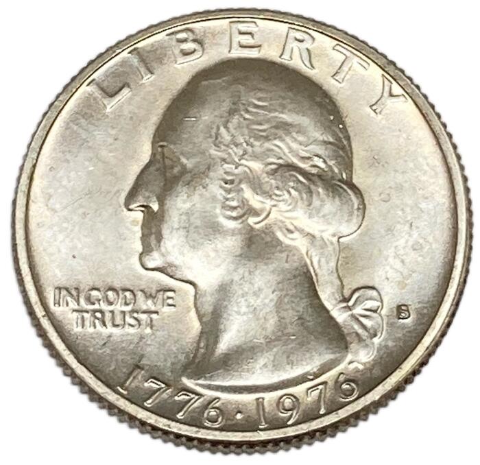 アメリカ銀貨 ワシントン 25セント クオーターダラー 記念銀貨 1776〜1976年 未使用 外国 硬貨 コイン アンティークコイン ★リアルタイムランキング1位