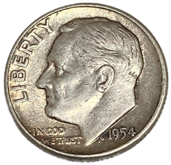 アメリカ 10セント 銀貨 1946〜1964年 ルーズベルトダイム硬貨 XF 外国 硬貨 コイン アンティークコイン