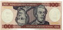 ブラジル 紙幣 100クルゼイロ 未使用 1981年〜1984年 カシアス公爵 ルイス パラグアイ戦争 世界 外国 貨幣 古銭 旧紙幣 旧札 旧 アンティーク 1