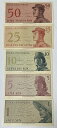 インドネシア 紙幣セット UNC 未使用 1964年 1セン 5セン 10セン 25セン 50セン 世界 外国 貨幣 古銭 旧紙幣 旧札 旧 紙幣 アンティーク