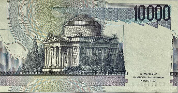 イタリア紙幣 10000リラ 美品 1984年...の紹介画像2