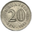 マレーシア 20セン 年代ランダム コイン 硬貨 Malaysia coin 20 Sen