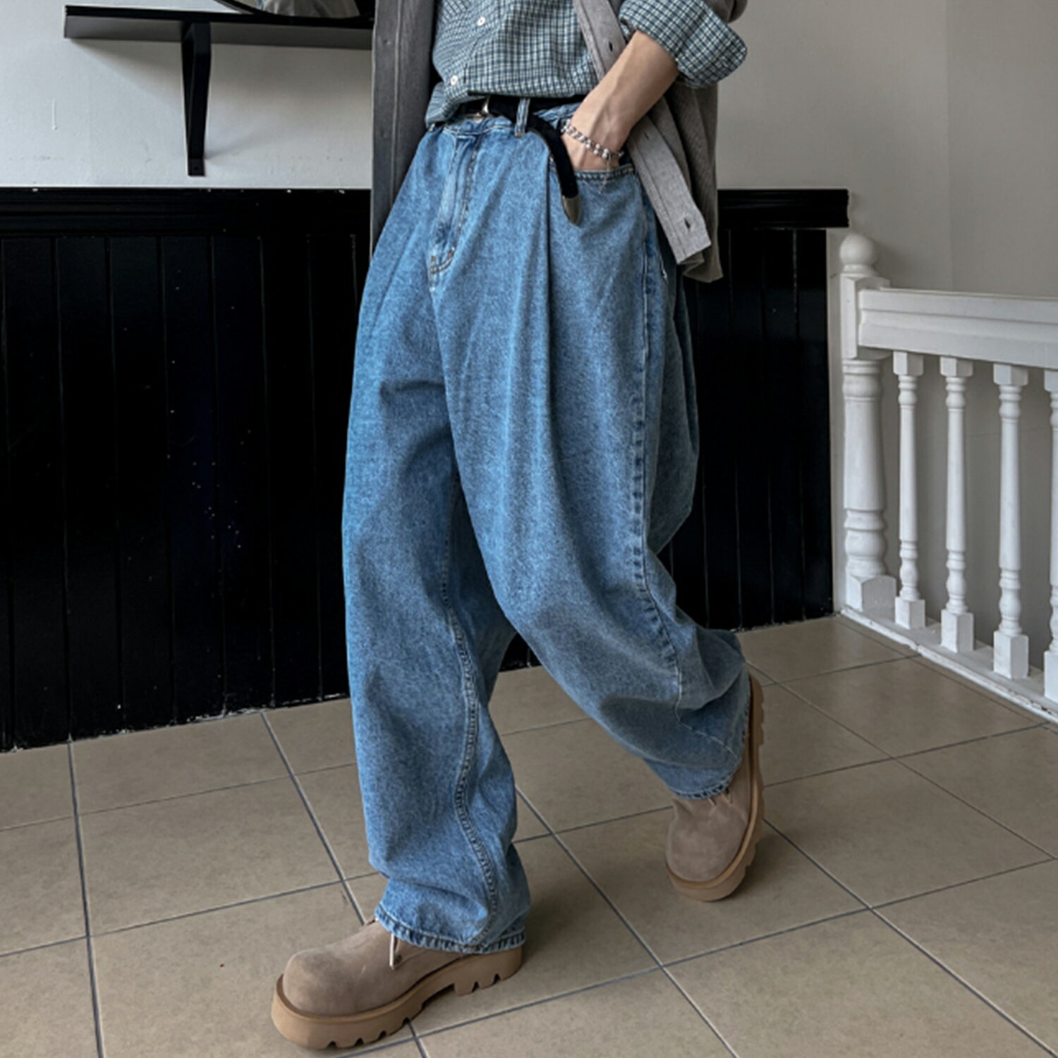【送料無料】ツープラン【2plan】Libern tuck denim pants / リベンタックデニムパンツ【公式ショップ】