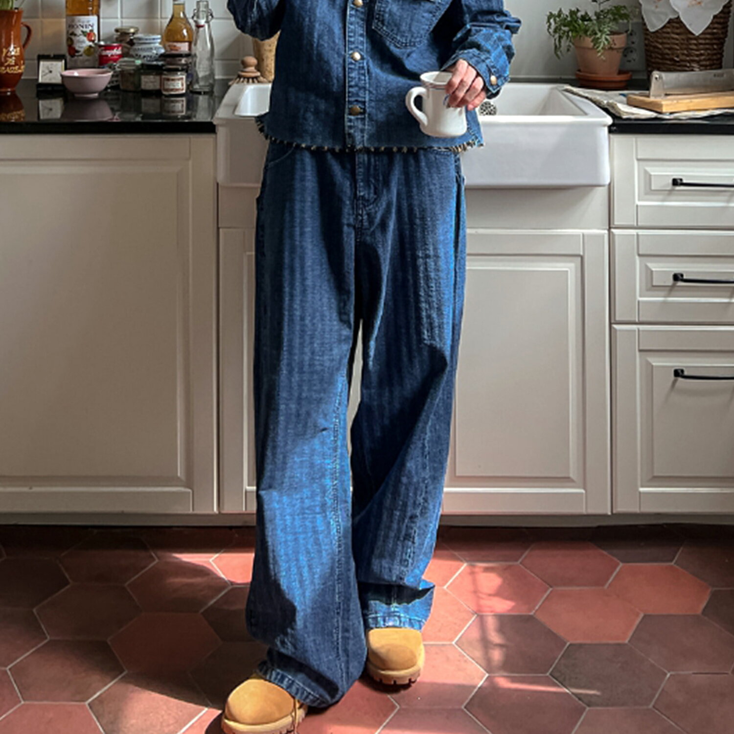 【送料無料】ツープラン【2plan】Rockins ST Wide Denim Pants / ロキンスストライプワイドデニムパンツ【公式ショップ】