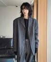 【送料無料】ツープラン【2plan】Ovening Stripe Wool Blazer / オーブニングストライプウールブレザー【公式ショップ】