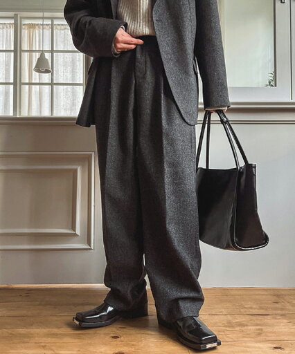 【送料無料】ツープラン【2plan】Robin Wool Wide Slacks / ロビンウールワイドスラックス【公式ショップ】 【送料無料】ツープラン【2plan】Robin Wool Wide Slacks / ロビンウールワイドスラックス【公式ショップ】