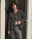 【送料無料】ツープラン【2plan】Proi Denim Tweed Round Jacket / プロイデニムツイードラウンドジャケット【公式ショップ】