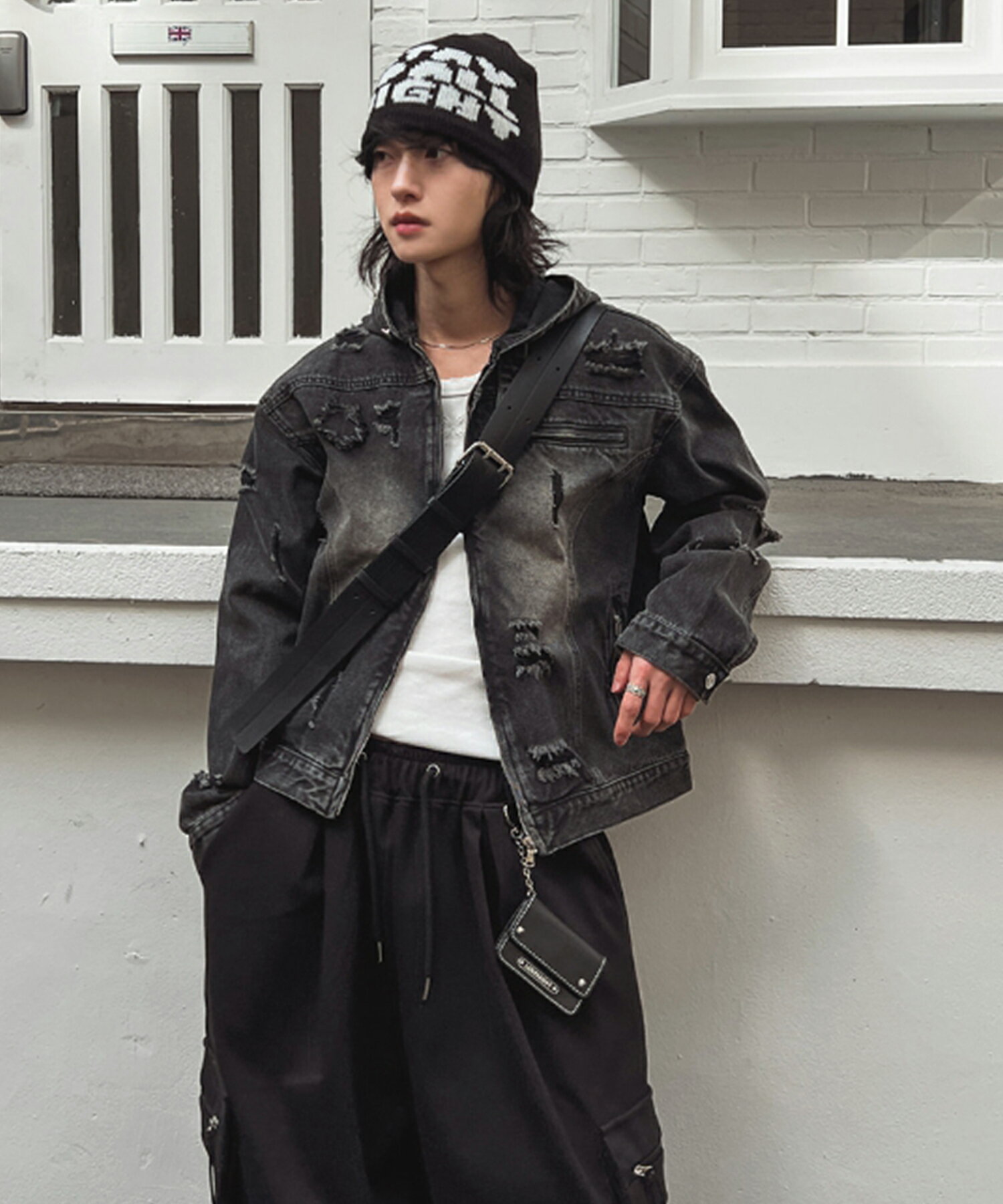 【送料無料】ツープラン【2plan】Tyrone Damage Hooded Denim Jacket / タイロンダメージフードデニムジャケット【公式ショップ】