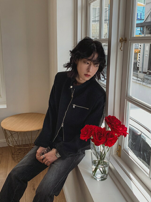 【送料無料】ツープラン【2plan】Heather Tweed Biker Crop Jacket / ヘッダーツイードバイカークロップジャケット【公式ショップ】