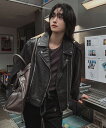 【送料無料】ツープラン【2plan】Ale Vintage Washed Crop Rider Jacket / エールビンテージウォッシュ加工クロップライダー...