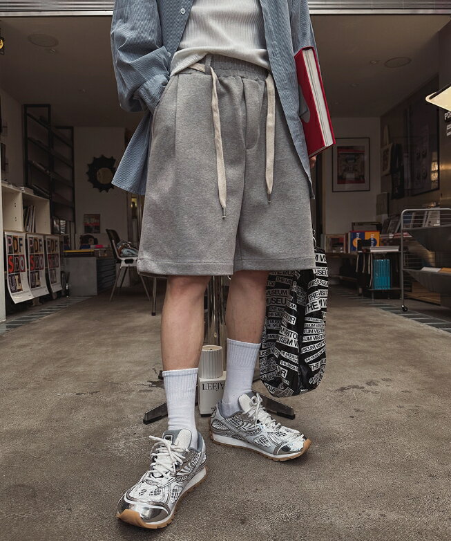 einzshopの【送料無料】ツープラン【2plan】Arrow Belt Bermuda Sweatpants / アロベルトバミューダスウェットパンツ【公式ショップ】｜アングル2