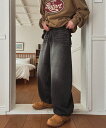 【送料無料】ツープラン【2plan】Lighton Brush Balloon Denim Pants / ライトンブラッシュバルーンデニムパンツ【公式ショップ】|詳細画像