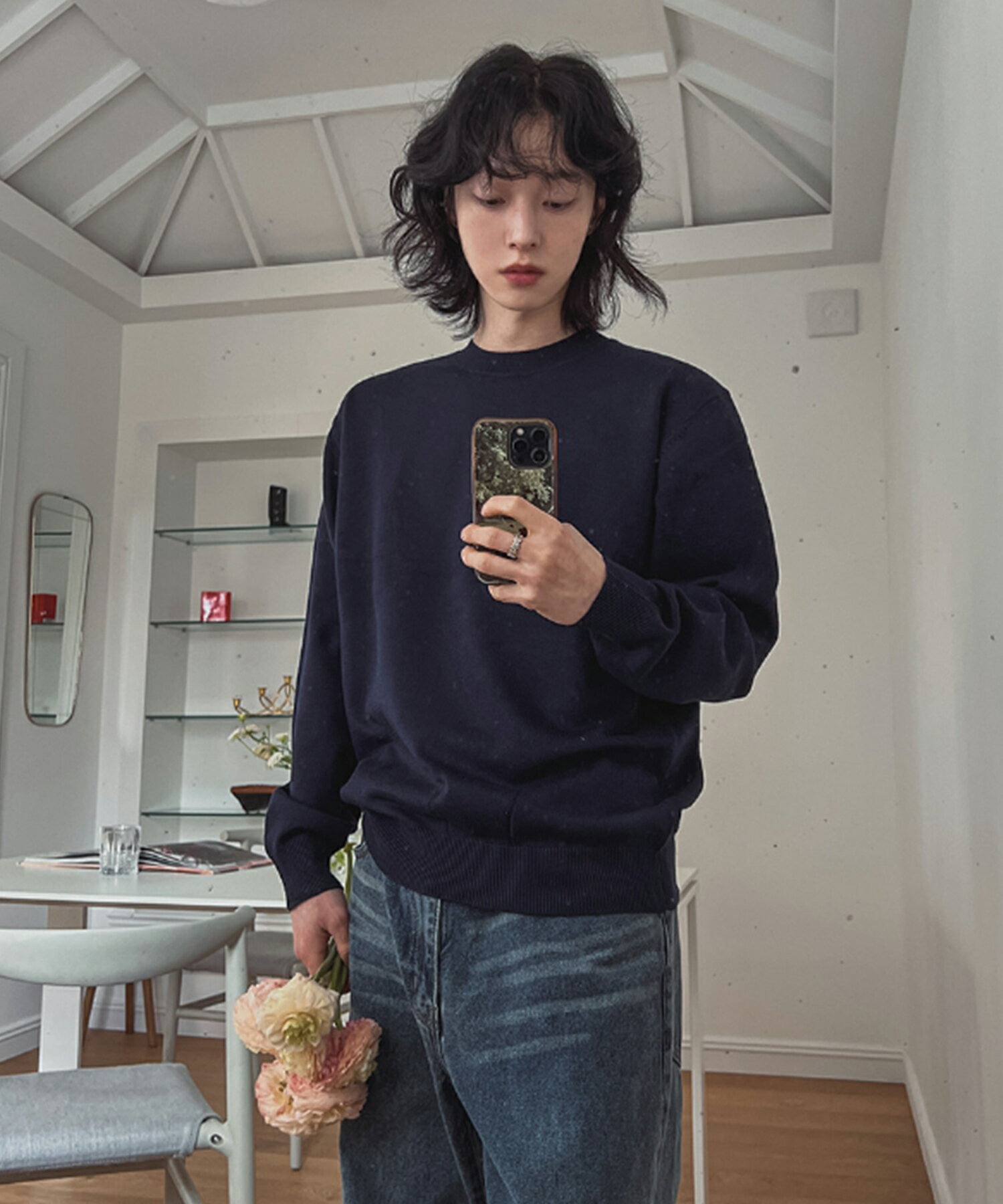 【送料無料】ツープラン【2plan】Bio cash round knitwear / ビオカシラウンドニット【公式ショップ】