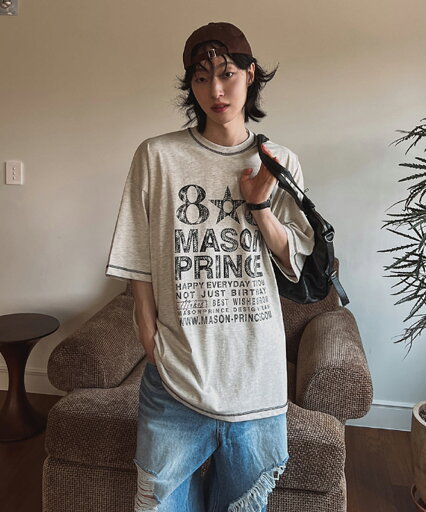 【送料無料】ツープラン【2plan】808 Stitch Loose Fit Short Sleeve T-shirt / 808スティッチルーズフィット半袖Tシャツ【公式ショップ】 【送料無料】ツープラン【2plan】808 Stitch Loose Fit Short Sleeve T-shirt / 808スティッチルーズフィット半袖Tシャツ【公式ショップ】