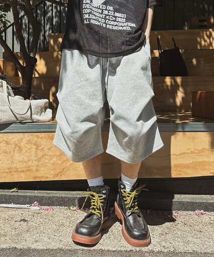【送料無料】ツープラン【2plan】Rosie Two Tuck Bermuda Sweatpants / ロージーツータックバミューダスウェットパンツ【公式ショップ】 【送料無料】ツープラン【2plan】Rosie Two Tuck Bermuda Sweatpants / ロージーツータックバミューダスウェットパンツ【公式ショップ】