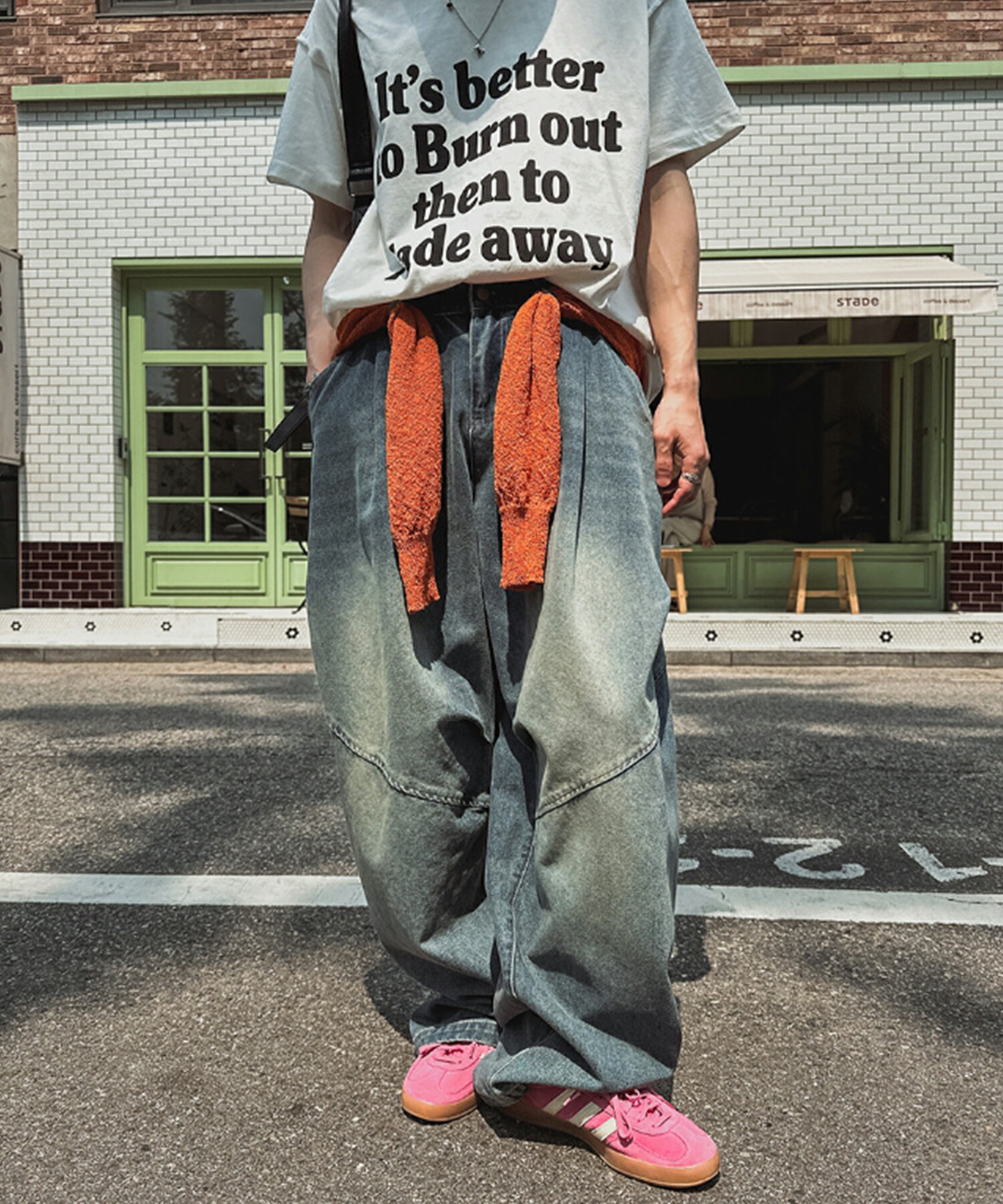 【送料無料】ツープラン【2plan】Wavy Washing Pin Tuck Balloon Denim Pants / ウェイビーウォッシュ加工ピンタックバルーンデニムパンツ【公式ショップ】