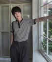【送料無料】ツープラン【2plan】Yushi Stripe Henley Neck Short Sleeve T-Shirt / ユシボーダーヘンリーネック半...
