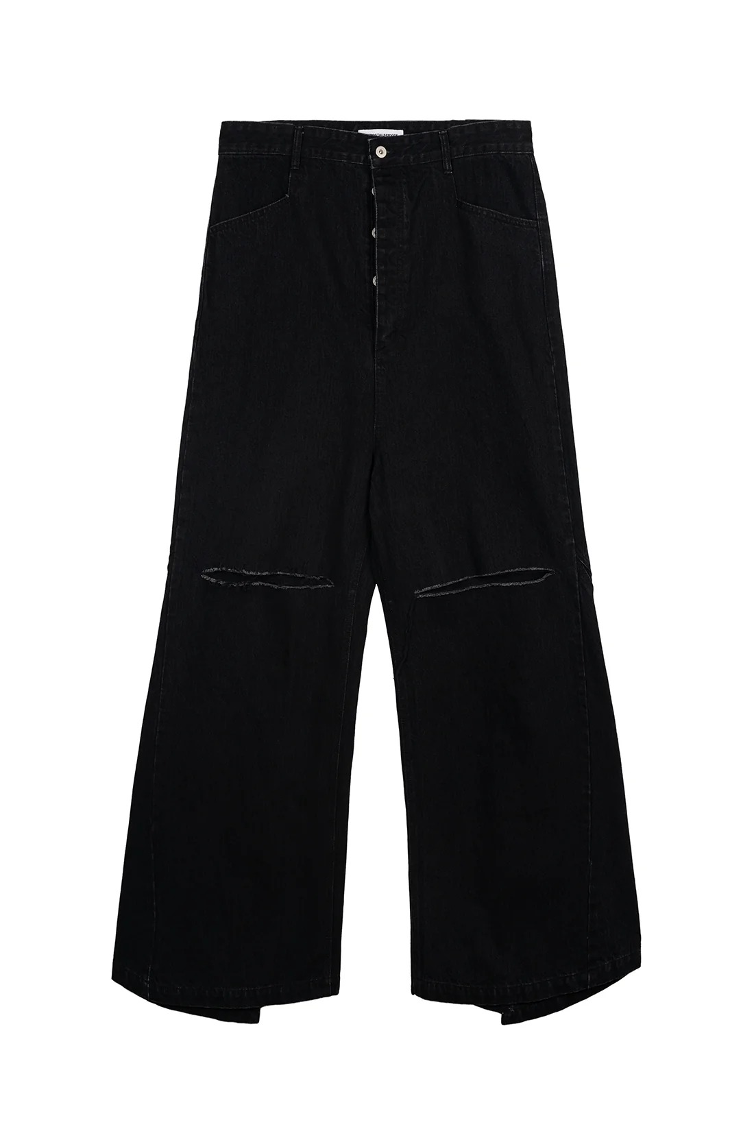 ̵ۥեեեݥ륵ӥFFFPOSTALSERVICE25SS Wide Denim Damaged Trousers / 磻ɥǥ˥...