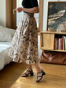 【送料無料】アイアムマリ【I AM MARI】Lorne Flower Pintuck Flared Banding Skirt / ローンフラワーピンタックフレアバンディングスカート【公式ショップ】(4)