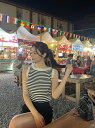 【送料無料】アイアムマリ【I AM MARI】Belin Stripe Sleeveless Knit / ベリンボーダータンクトップニット【公式ショップ】