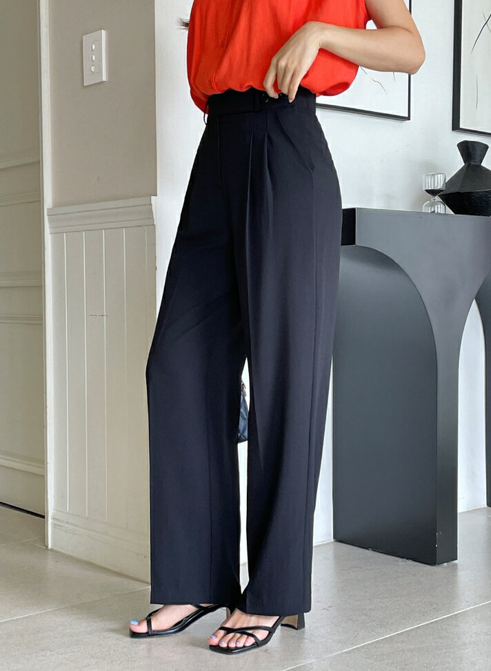 【送料無料】アイアムマリ【I AM MARI】Peuloi Two Button Pintuck Banding Slacks / プロイツーボタンピンタックバンディングスラックス【公式ショップ】