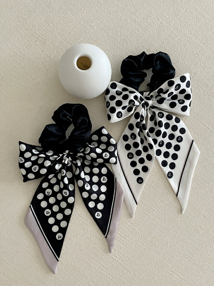 【送料無料】アイアムマリ【I AM MARI】Godian Dot Ribbon Scrunchie / ゴディアンドットリボンシュシュ【公式ショップ】