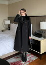 【送料無料】アイアムマリ【I AM MARI】Waltz Fur Collar Double Wool Long Coat / ワルツファー襟付きダブルウールロングコート【公式ショップ】(4)