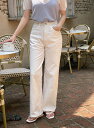 【送料無料】アイアムマリ【I AM MARI】Haibeul Cotton Wide Banding Denim Pants / ハイブルコットンワイドバンディ...