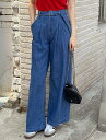 【送料無料】アイアムマリ【I AM MARI】Andy Pintuck Wide Denim Pants / アンディピンタックワイドデニムパンツ【公式ショップ...
